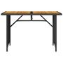 Voir la diapositive 4 : VIDAXL Table de jardin et dessus en bois noir 110x68x70 cm poly rotin