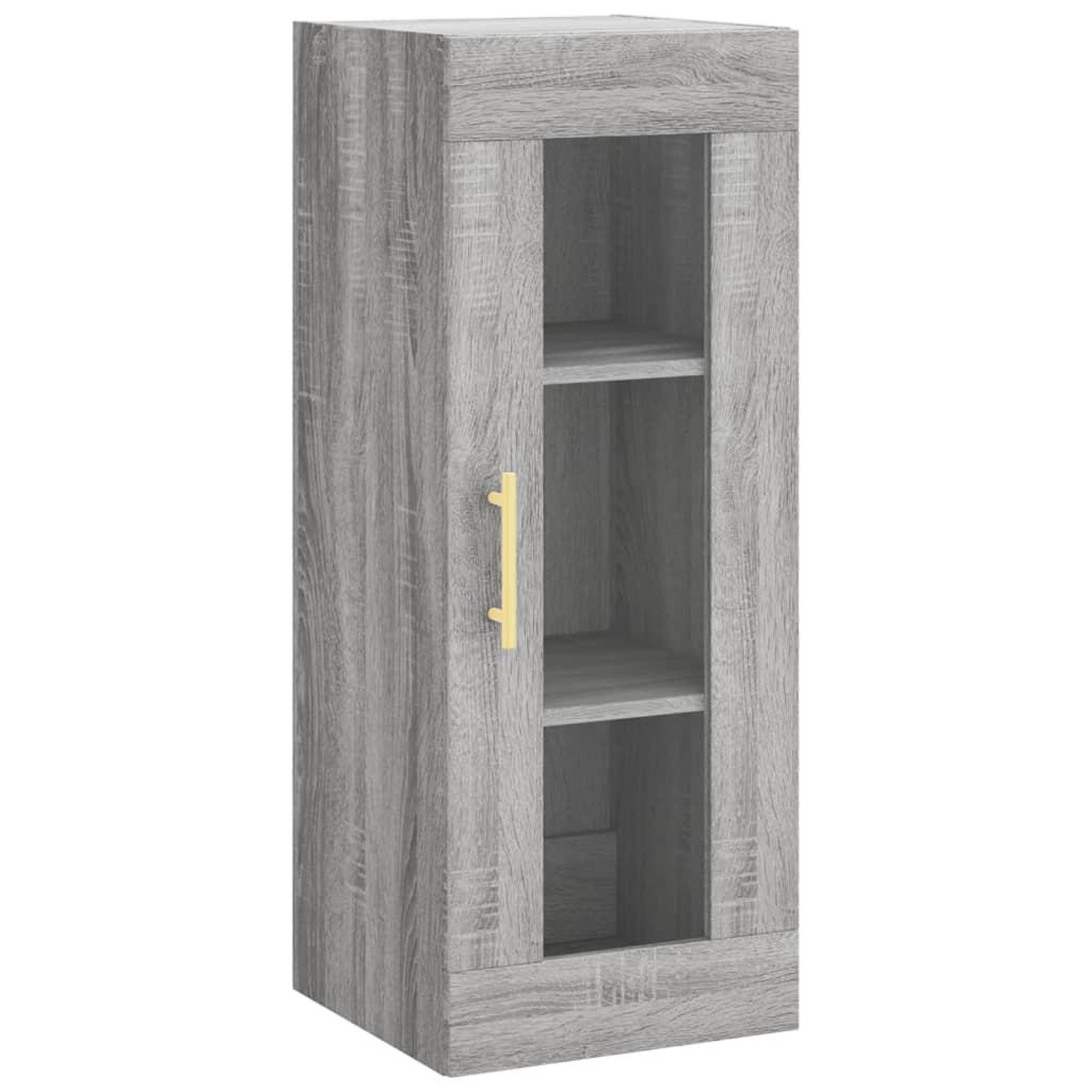 Voir la diapositive 5 : VIDAXL Buffet haut Sonoma gris 34,5x34x180 cm Bois d'ingenierie
