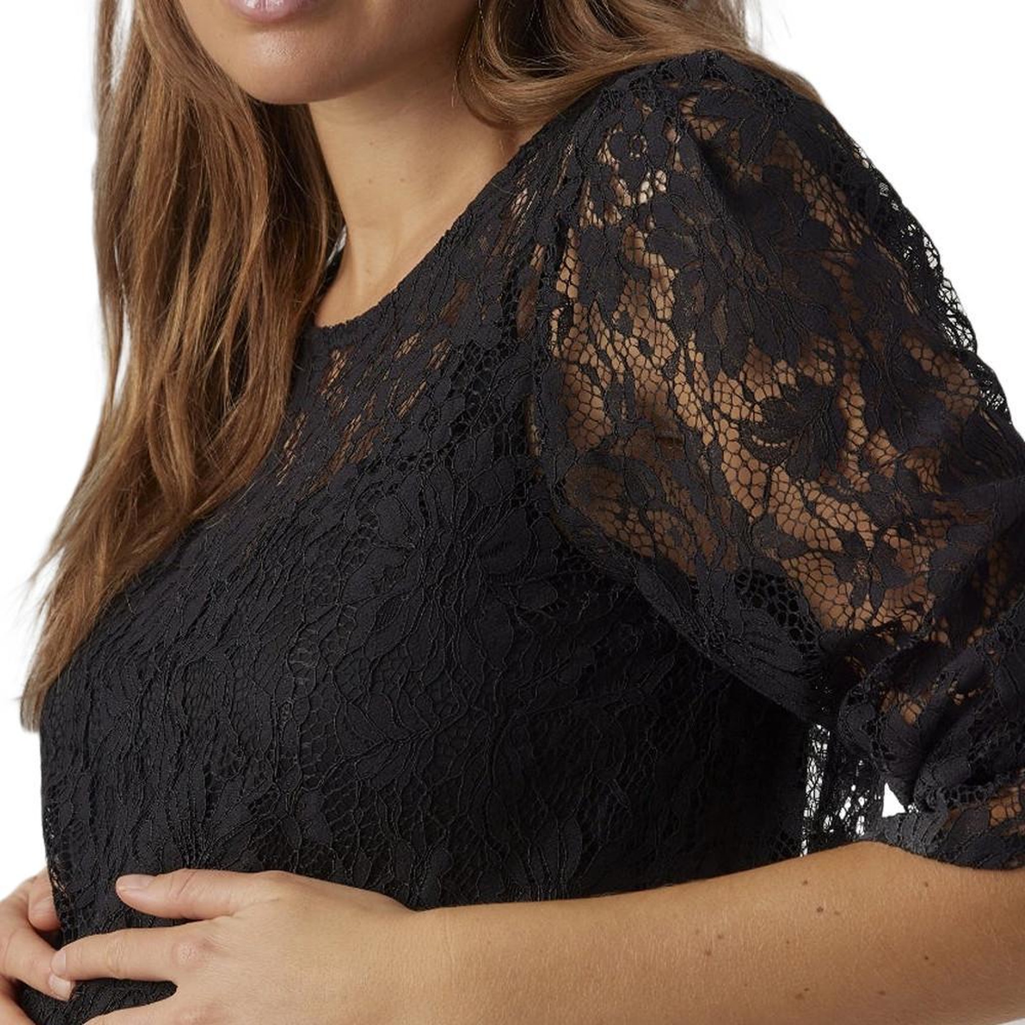 Voir la diapositive 4 : VERO MODA MATERNITY T-Shirt Noir Femme Vero Moda Maternity Lace Top