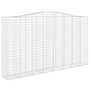 Voir la diapositive 3 : VIDAXL Paniers a gabions arques 8 pcs 400x50x220/240 cm Fer galvanise