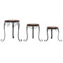 Voir la diapositive 4 : VIDAXL Supports pour plantes 3 pcs terre cuite et blanc ceramique