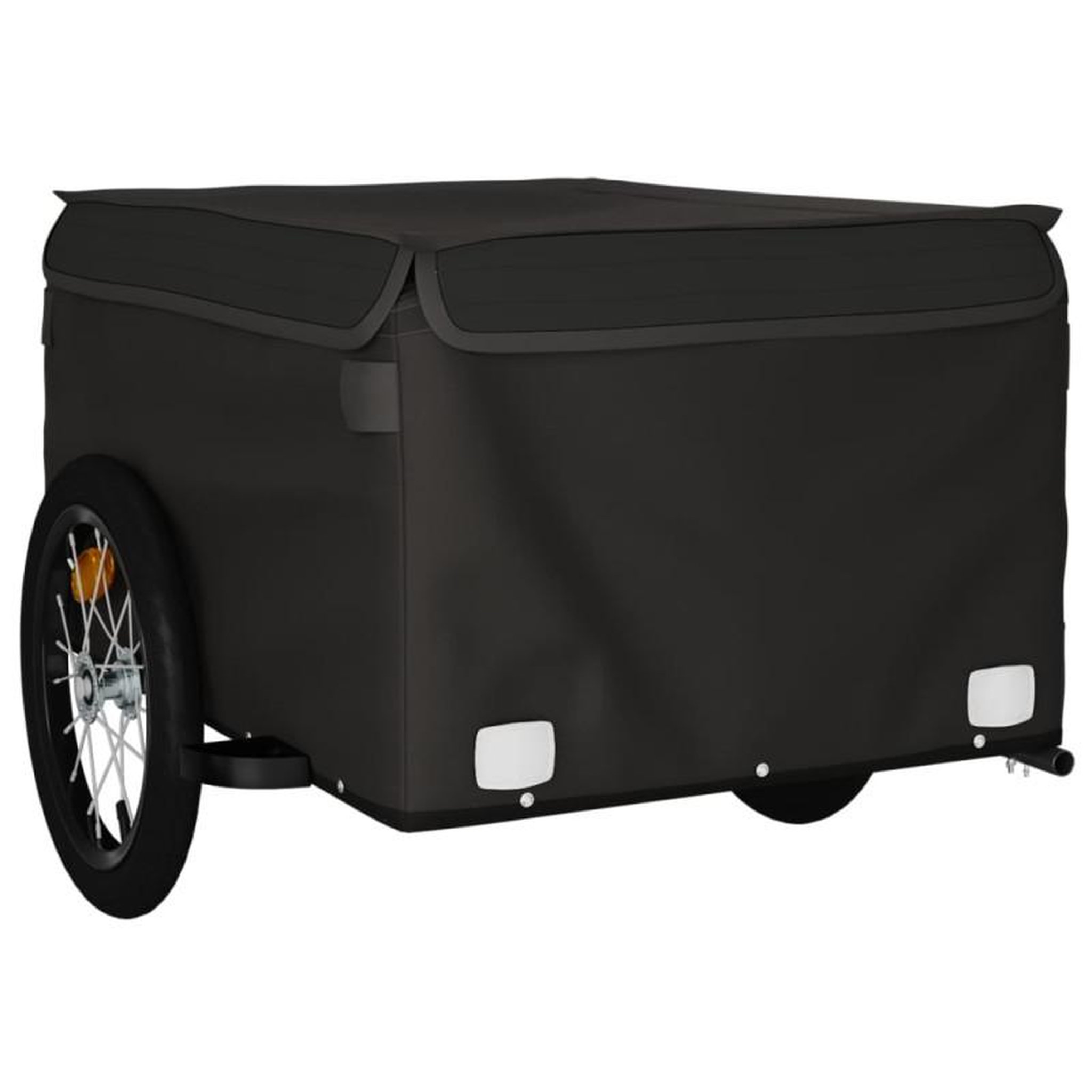 Voir la diapositive 3 : VIDAXL Remorque de vélo noir 45 kg fer