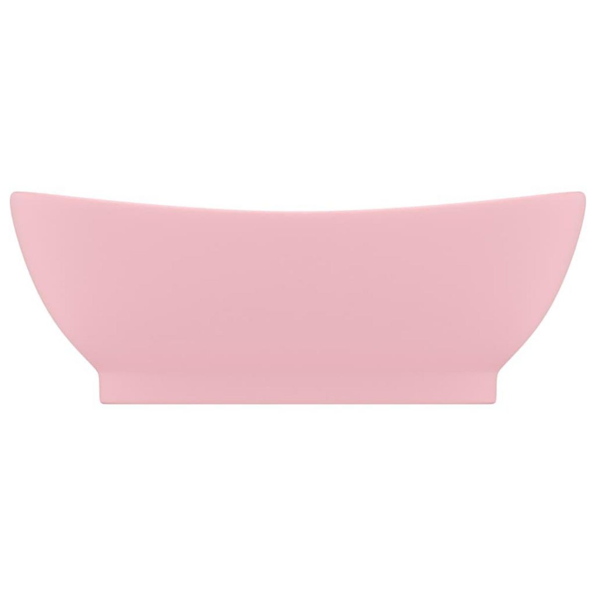 VIDAXL Lavabo ovale de luxe a trop-plein Rose mat 58,5x39 cm Ceramique