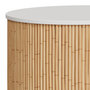 Voir la diapositive 3 : Rendez vous déco Tables basses rondes en rotin et plateau blanc (lot de 2) - Owan