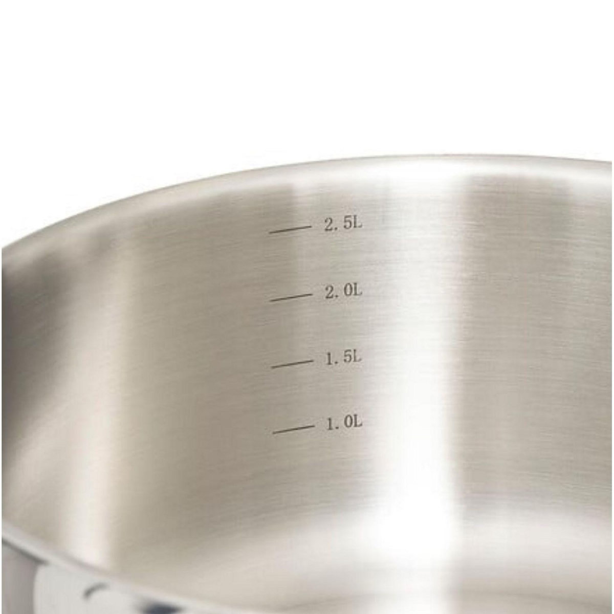 FIVE Batterie de cuisine en inox avec poignée amovible - 6 pièces