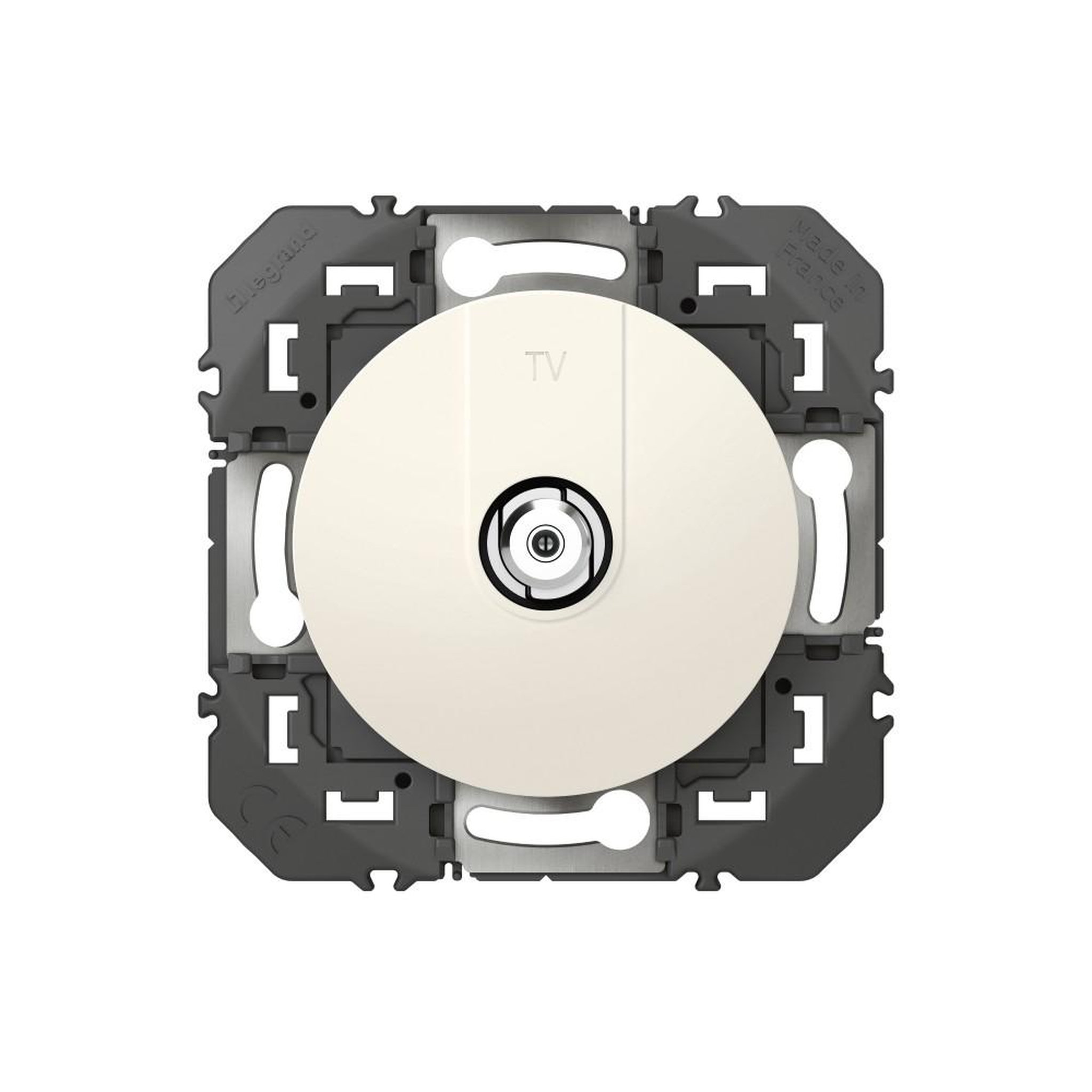Legrand Prise tv type f Dooxie, LEGRAND, blanc