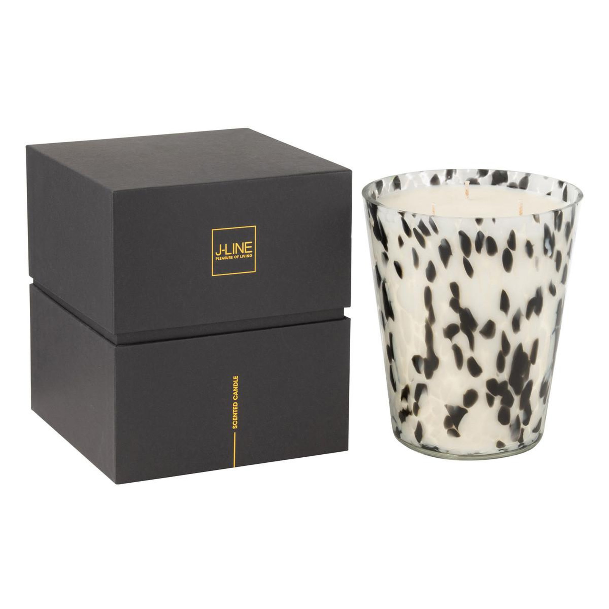 J-LINE Bougie parfumée  noa  20cm stone & rock