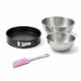 Voir la diapositive 1 : ZENKER Set de 4 ustensiles de pâtisserie moule à manqué 2 bols et spatule pâtisserie Black metallic Black mettallic Zenker  Black mettallic