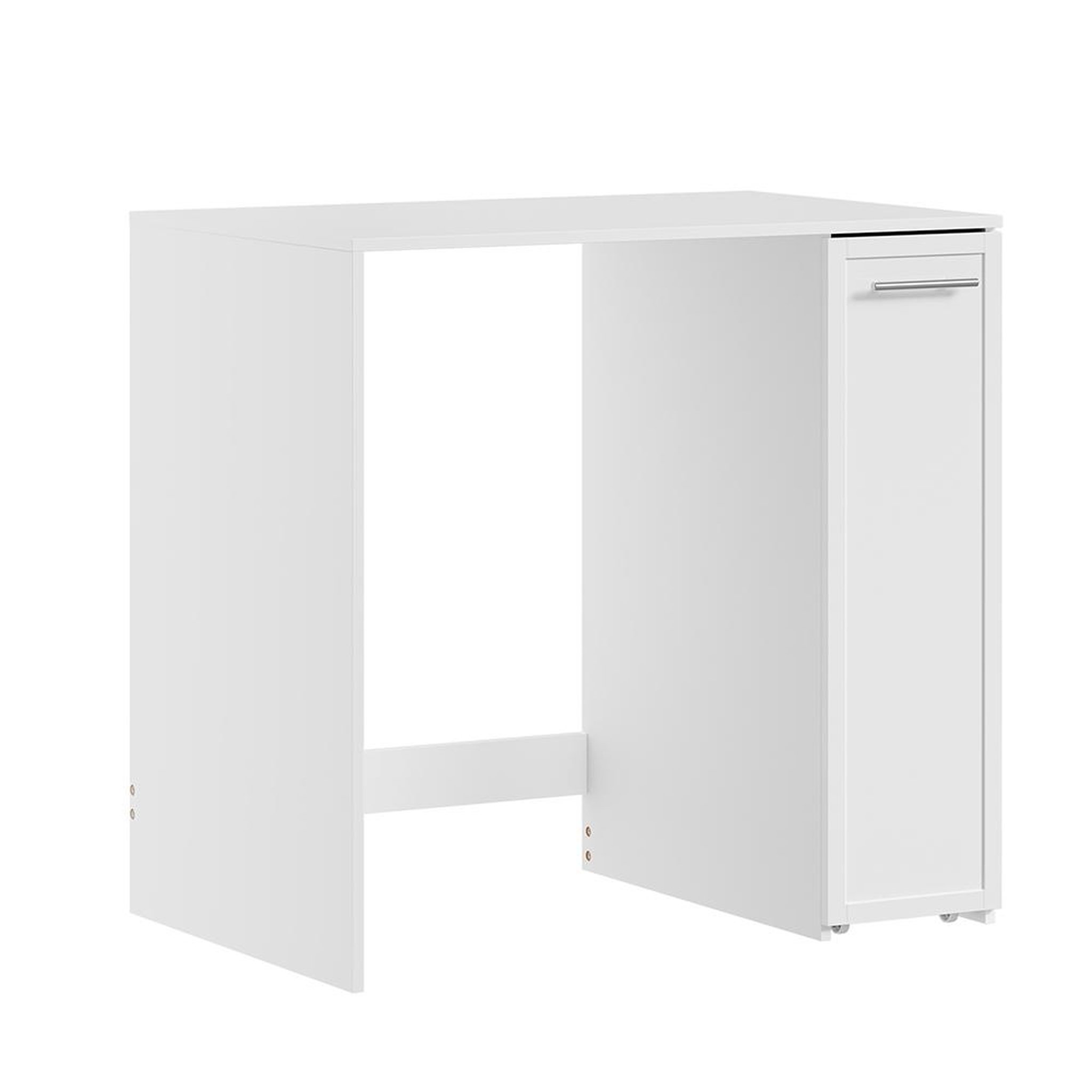 SOBUY Meuble sous-laveuse avec tiroir coulissant couleur blanc 90x60x88cm bzr229-w