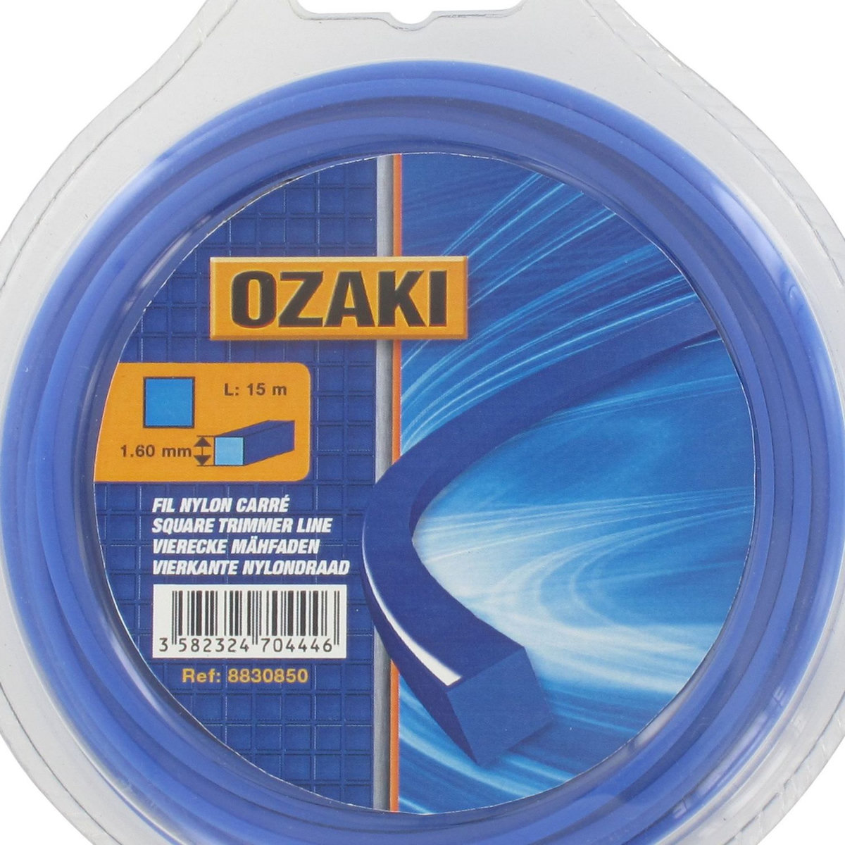 OZAKI Fil nylon carré d. 2 mm