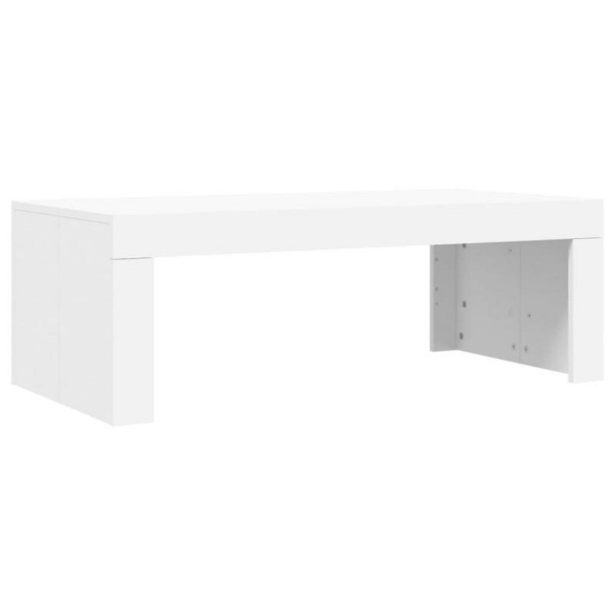 VIDAXL Table basse blanc 102x50x36 cm bois d ingénierie