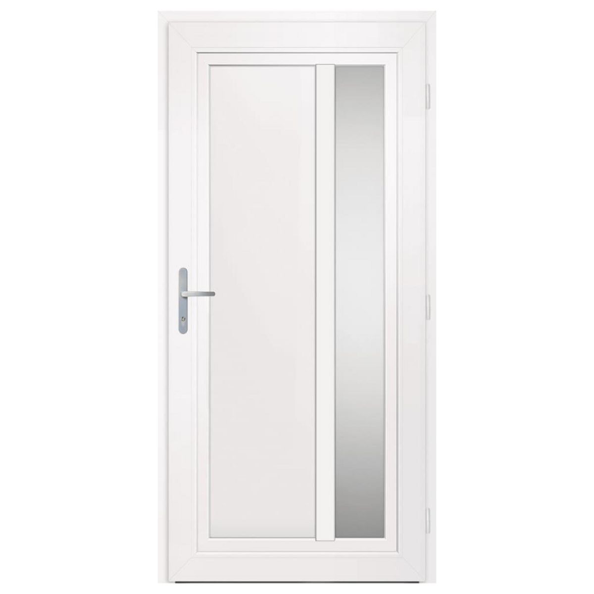 VIDAXL Porte d'entree Blanc 98x208 cm PVC