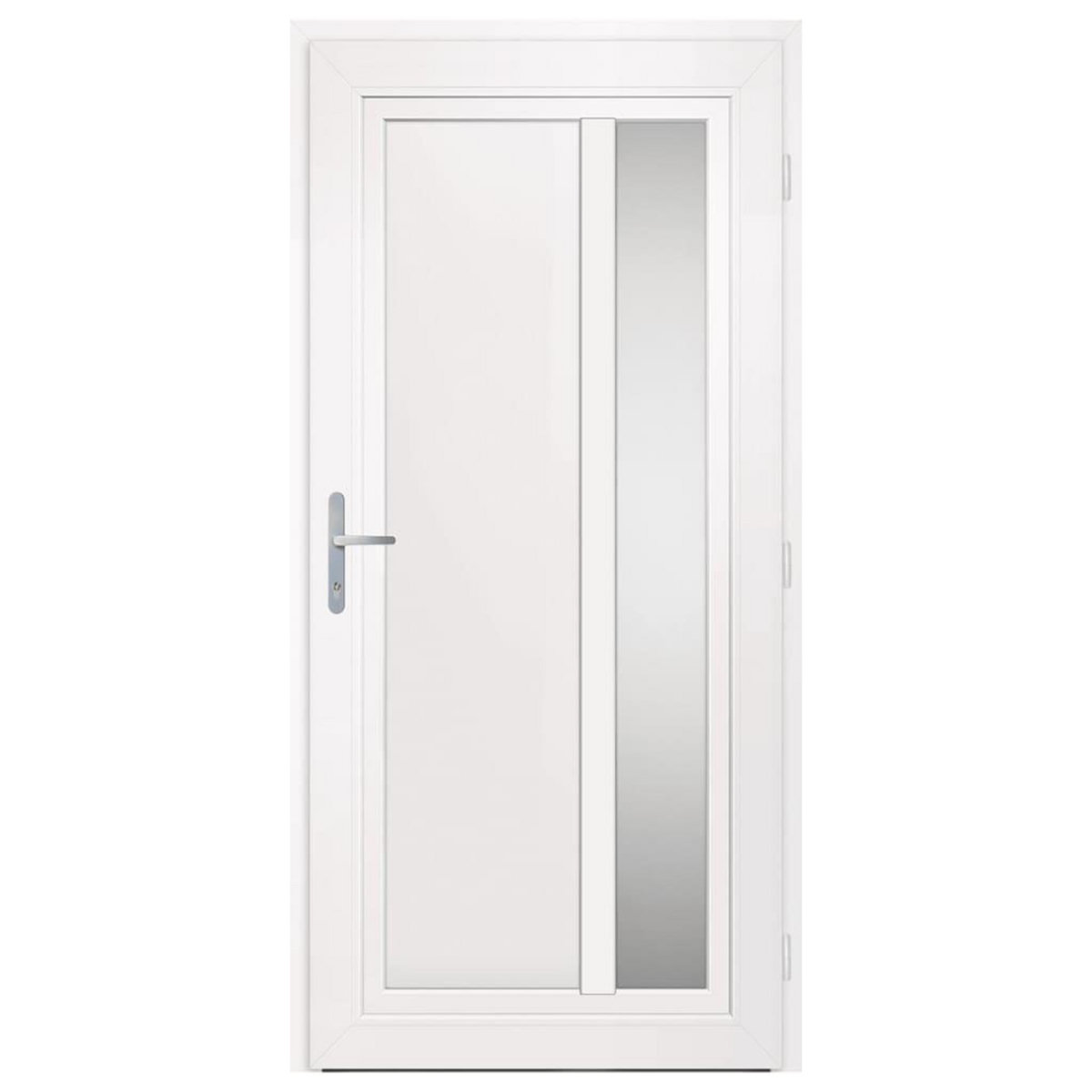 VIDAXL Porte d'entree Blanc 98x208 cm PVC