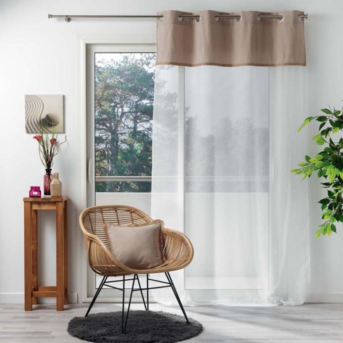 Paris Prix Coussin Déco Carré  Kelonia  40x40cm Naturel