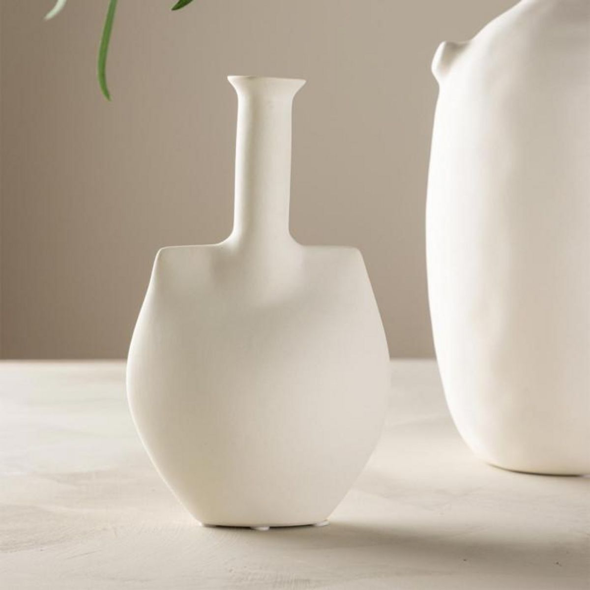 Paris Prix Vase Design en Céramique  Madison  22cm Blanc Cassé