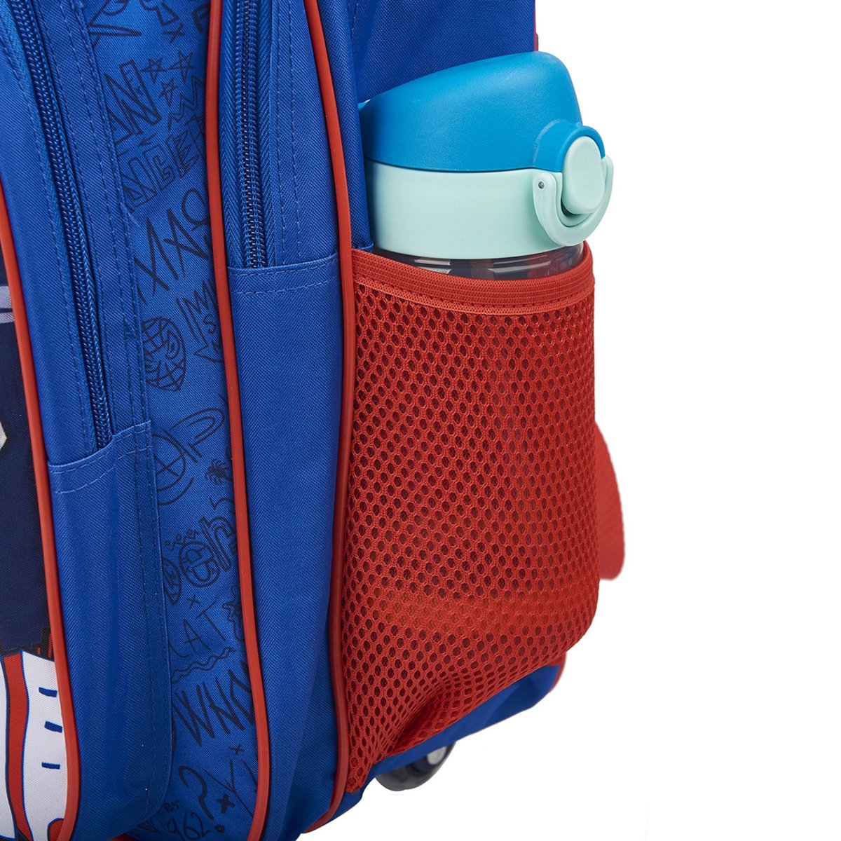 MARVEL Sac à dos à roulettes bleu Spiderman