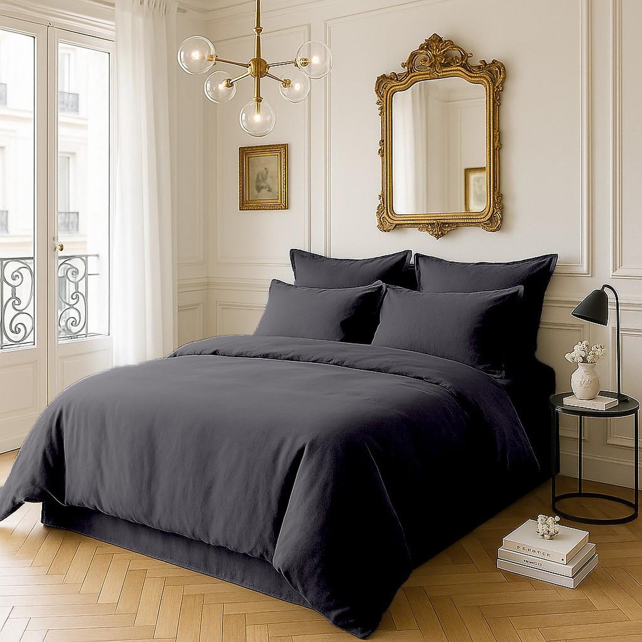Voir la diapositive 3 : BATON ROUGE Taie d'oreiller 100% satin de coton 105 fils