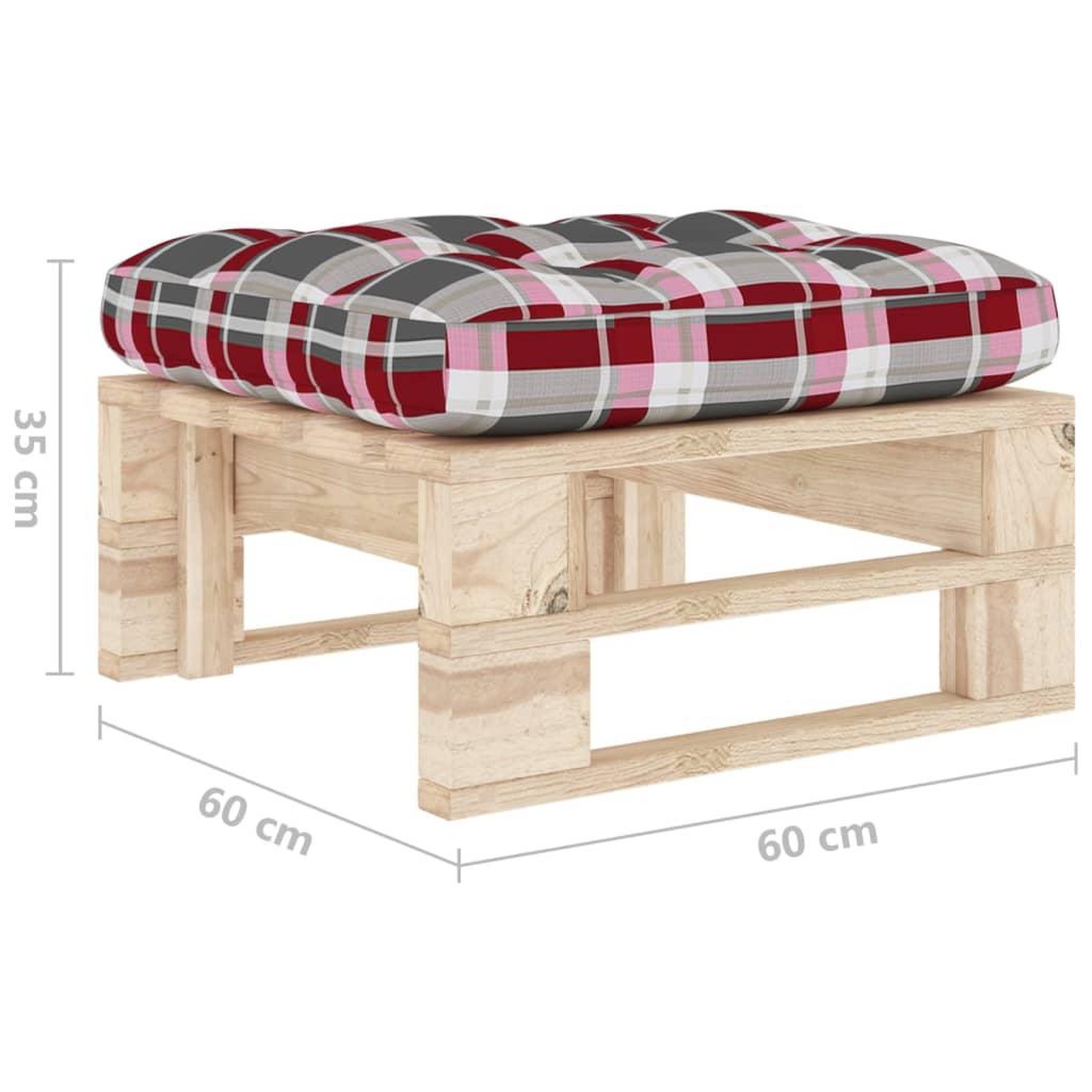 Voir la diapositive 6 : VIDAXL Pouf palette de jardin bois de pin impregne