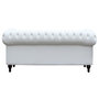 Voir la diapositive 3 : Habitat et Jardin Canapé fixe Chesterfield  Aliza  - 208 x 82 x 70 cm - 3 places - Blanc