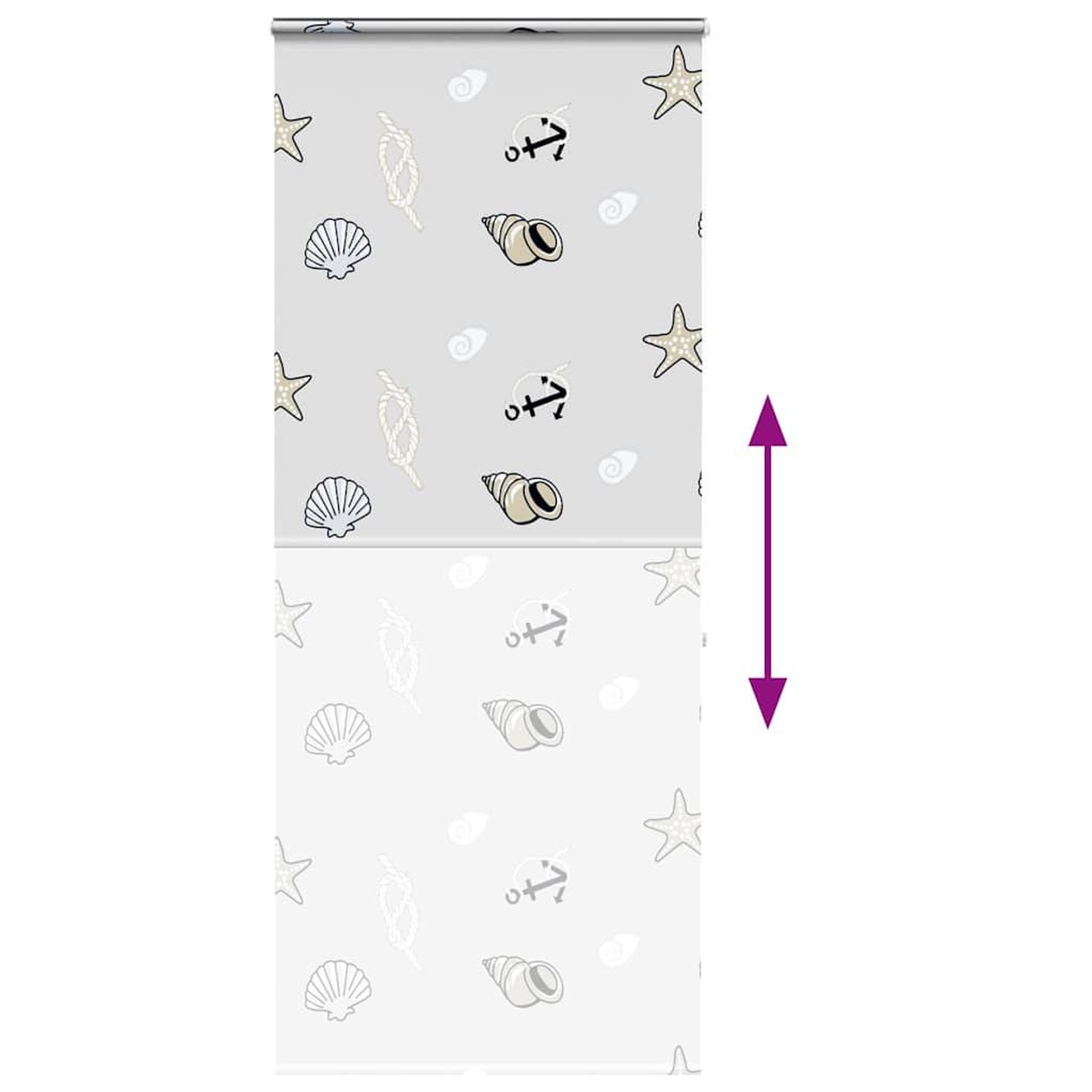 Voir la diapositive 5 : VIDAXL Store enrouleur de douche avec cassette largeur du tissu 106 cm
