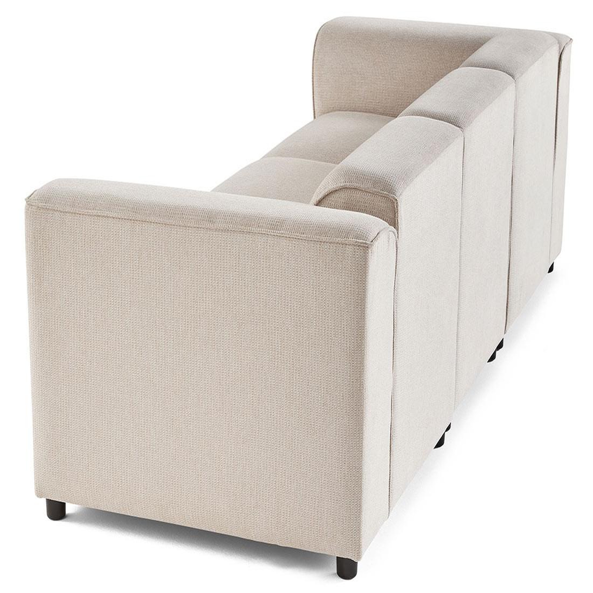 Voir la diapositive 6 : LISA DESIGN Suaro - canapé modulable 3 places en tissu texturé