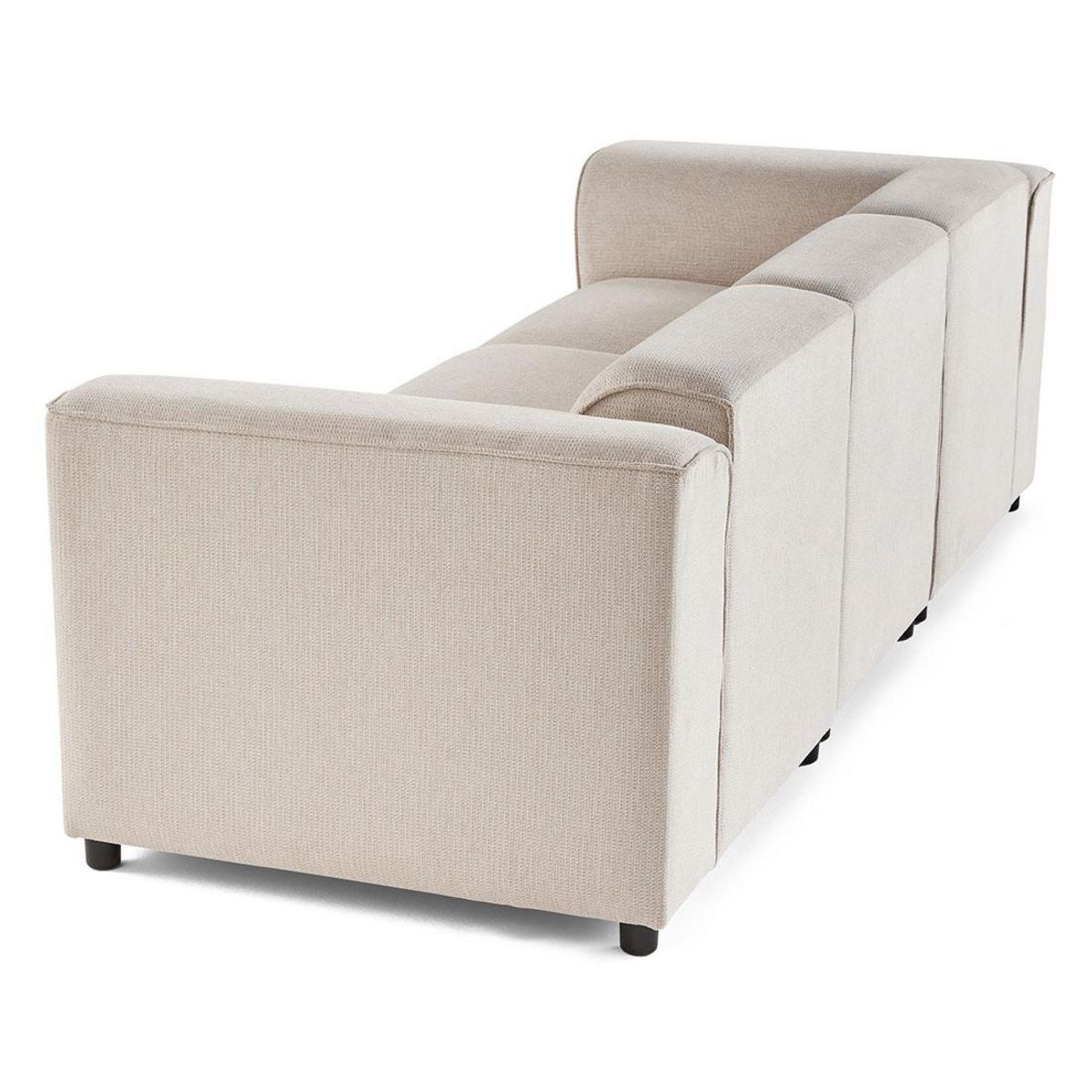 LISA DESIGN Suaro - canapé modulable 3 places en tissu texturé