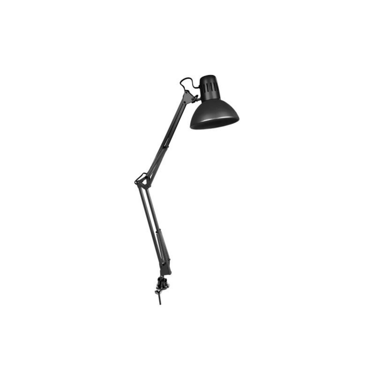 EDM Lampe d'architecte avec pince de fixation EDM - 60W - E27 - Noir