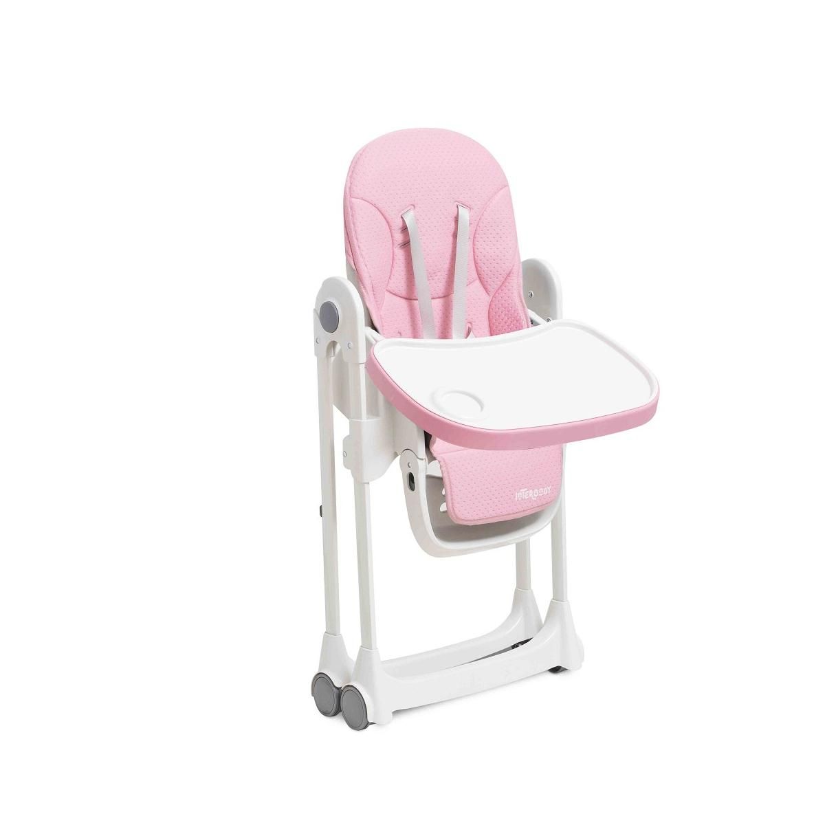 INTERBABY Chaise Haute Comfort Eat Rose