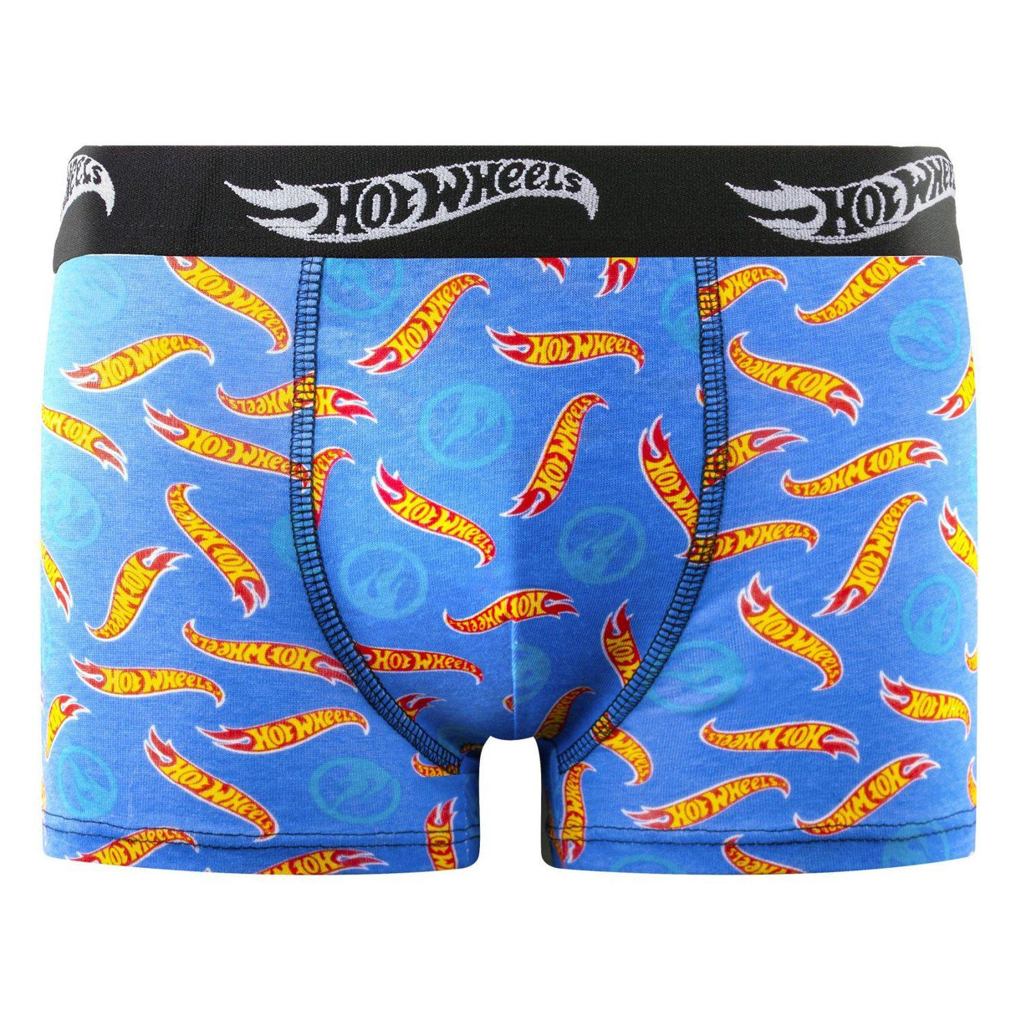 Voir la diapositive 4 : Hot Wheels Lot de 4 boxers enfant Hot Wheels