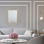 Voir la diapositive 4 : Paris Prix Miroir Design en Métal  Art Déco  93cm Or