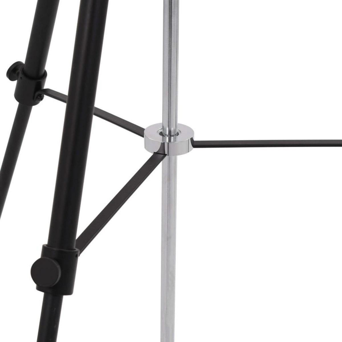 VIDAXL Lampadaire E27 Noir et dore 51 cm