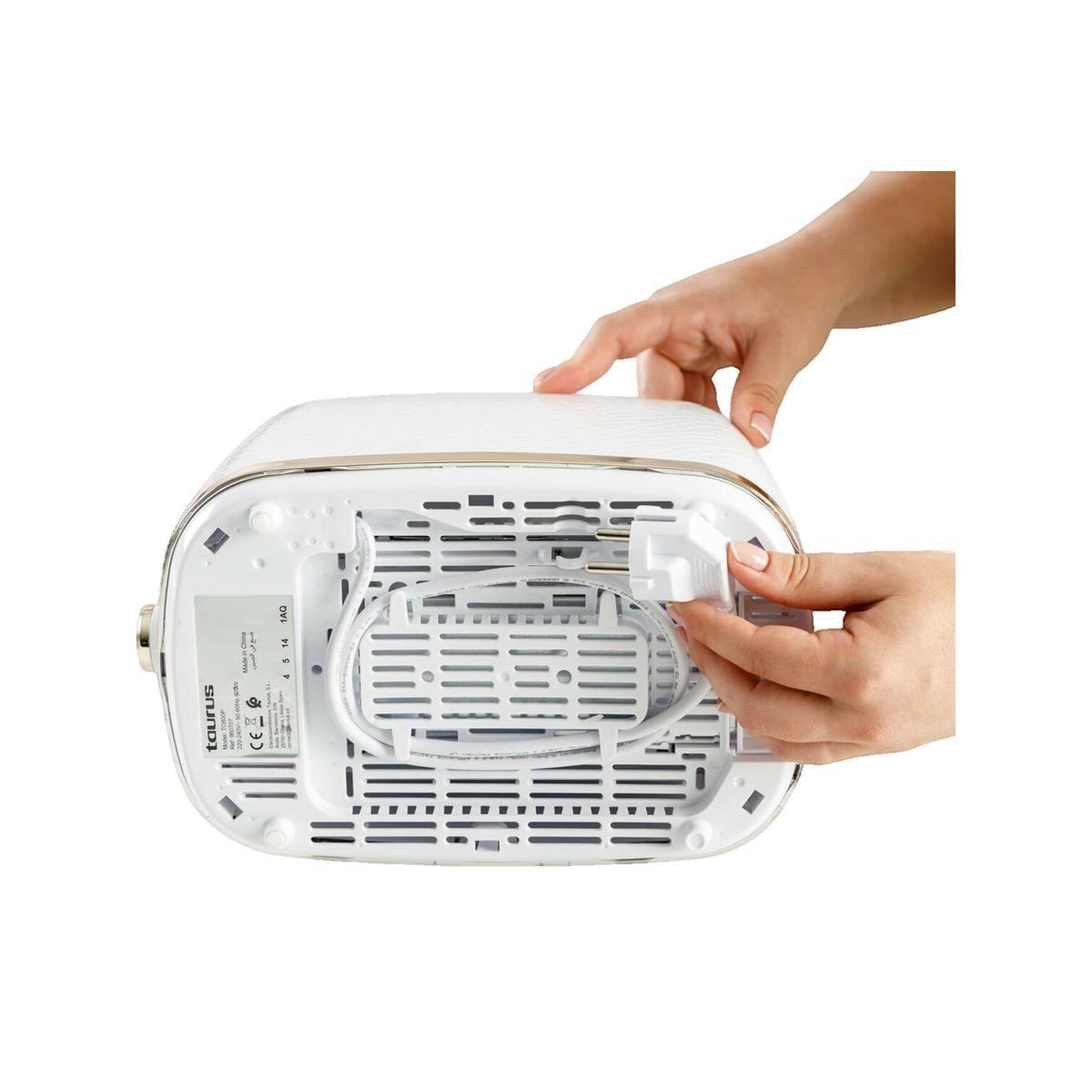Voir la diapositive 3 : Taurus Grille-pain Taurus Fusion Crunch 2 tranches blanc