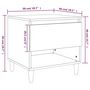 Voir la diapositive 6 : VIDAXL Tables de chevet 2 pcs Sonoma gris 50x46x50cm Bois d'ingenierie