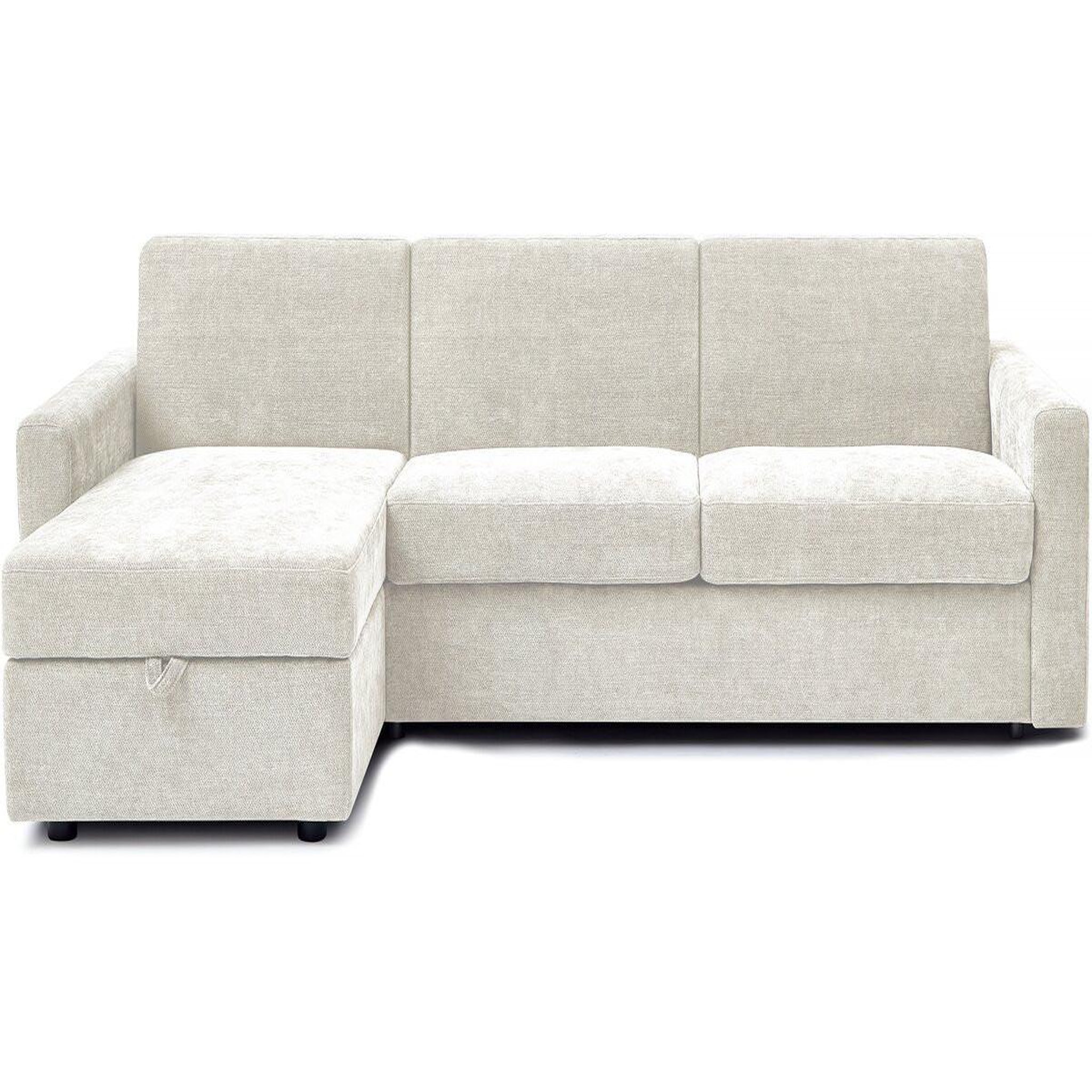 Habitat et Jardin Canapé d'angle réversible convertible express en tissu  celia  - 3 places  - beige