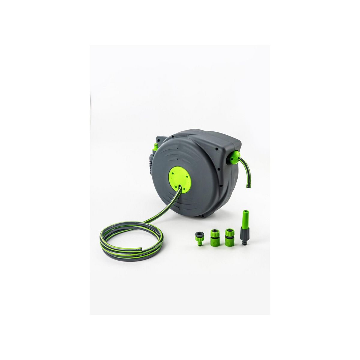 SUAN Dévidoir mural automatique - Suan - Kit complet - Longueur du tuyau : 12m + 2m