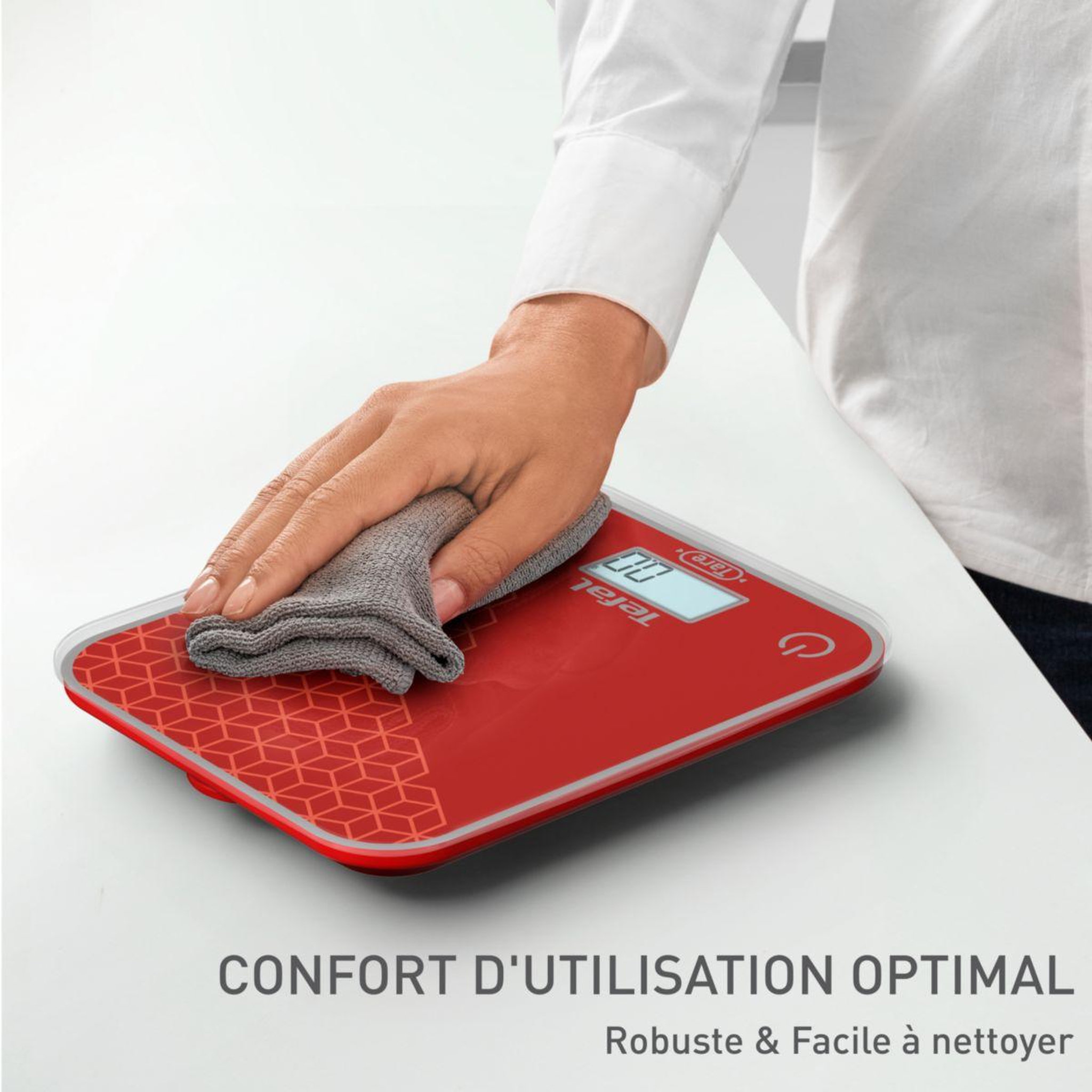 Voir la diapositive 5 : TEFAL Balance de cuisine optiss scratch-resistant bc50d7v0
