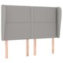 Voir la diapositive 2 : VIDAXL Tete de lit avec oreilles Gris clair 147x23x118/128 cm Tissu