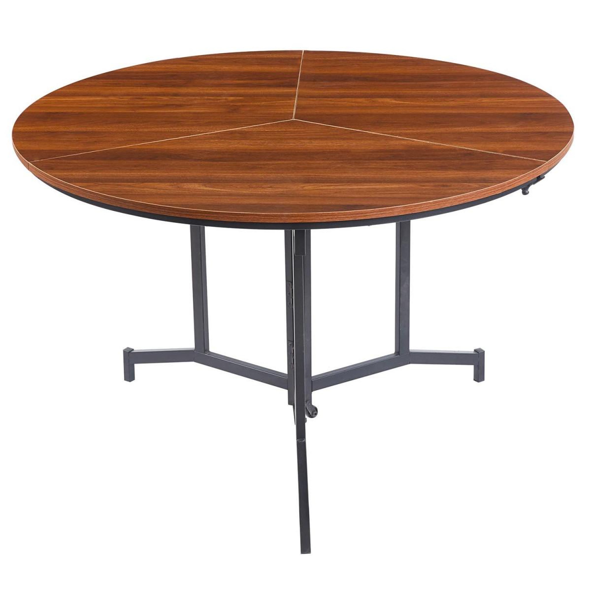 Paris Prix Table ronde pliable  colio  120cm noisette