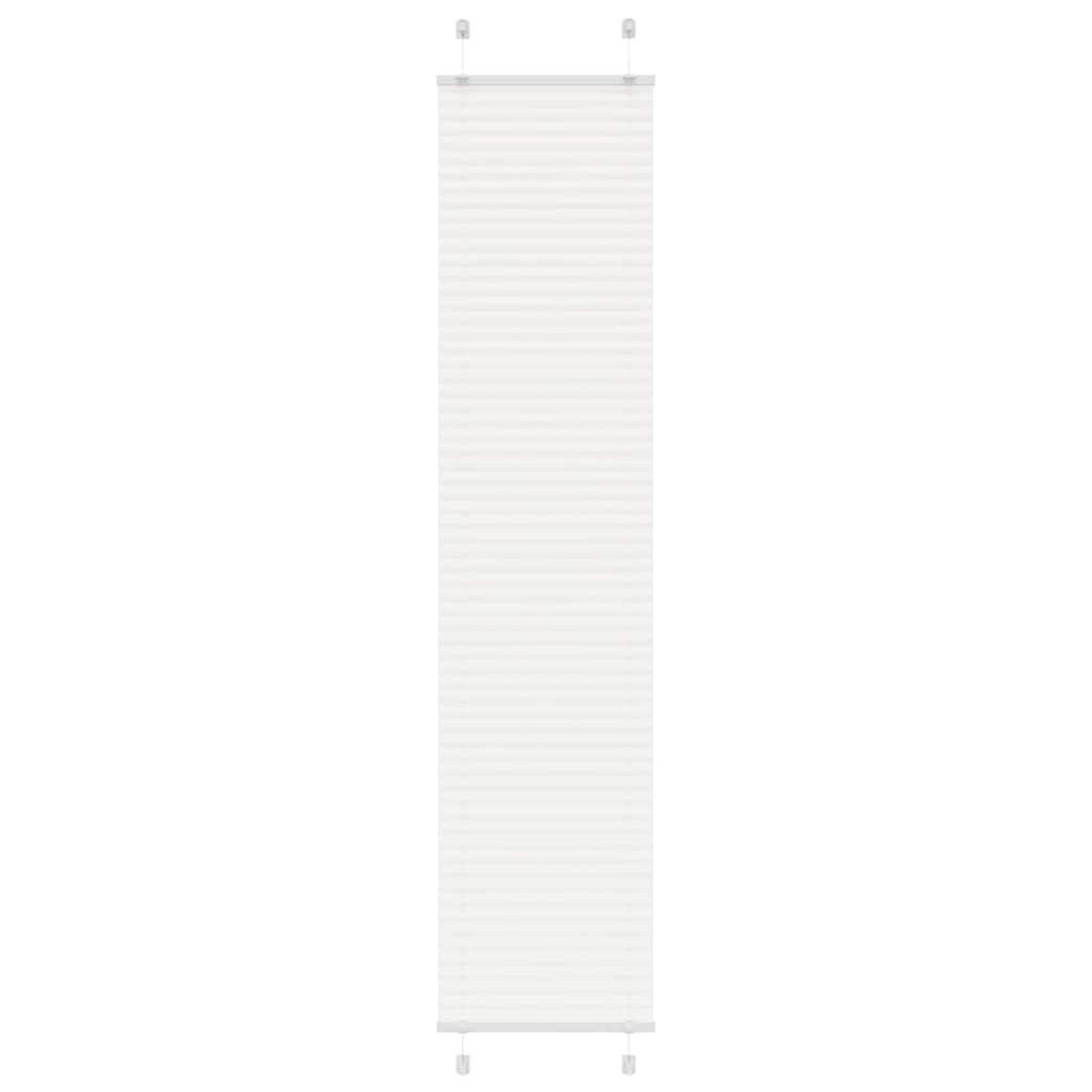 VIDAXL Store plisse blanc 40x200 cm largeur du tissu 39,4 cm polyester