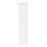 VIDAXL Store plisse blanc 40x200 cm largeur du tissu 39,4 cm polyester