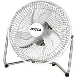 Jocca Ventilateur de Table 20W Compact Inclinable - Ventilateur portable 2 Vitesses - Débit d'Air Puissant & Faible Consommation Jocca