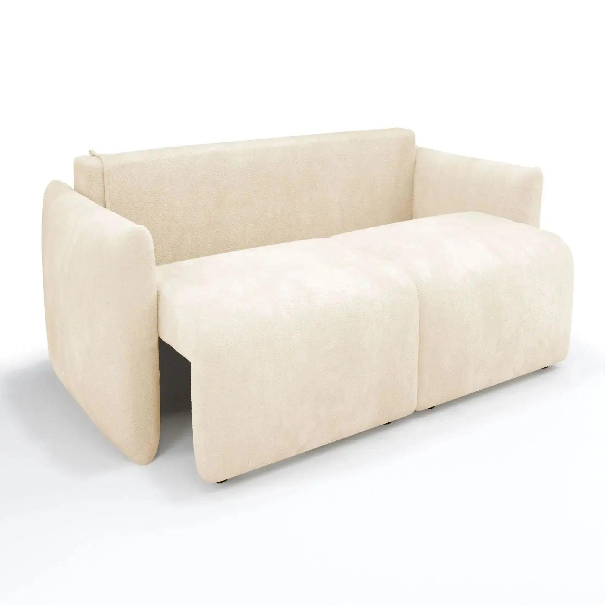 Voir la diapositive 6 : CASANOVA PARIS Elio - canapé convertible tissu bouclette