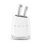 Voir la diapositive 1 : SMEG Bloc de 6 couteaux blanc - KBSF02WH