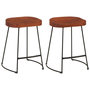 Voir la diapositive 2 : VIDAXL Tabourets de bar Gavin lot de 2 45x38x53cm bois massif manguier