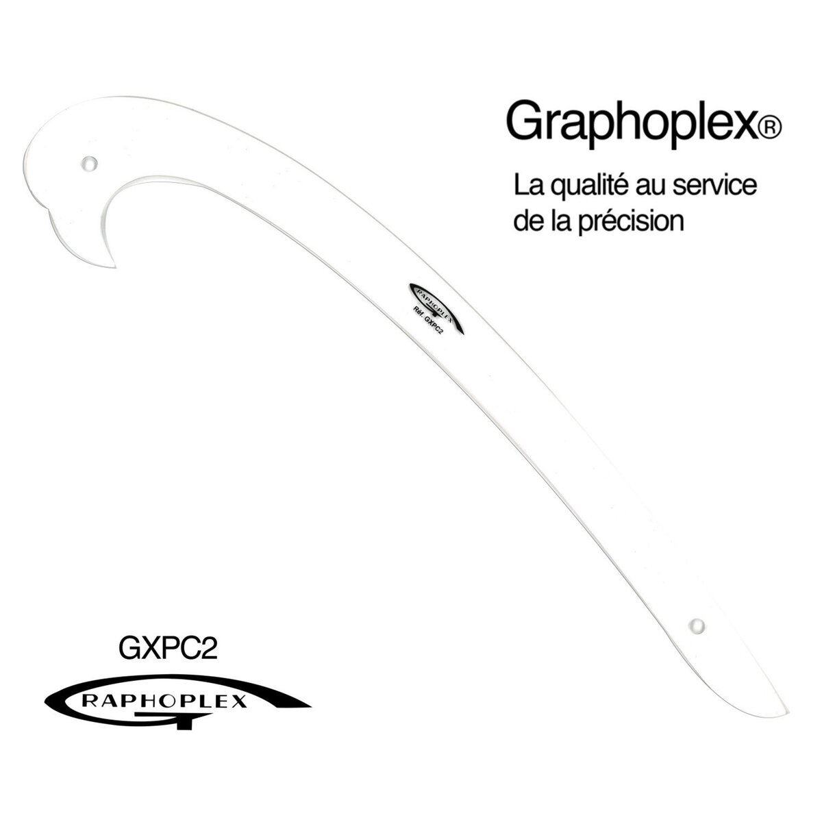 Graphoplex Courbe en Altuglas transparent 38 cm