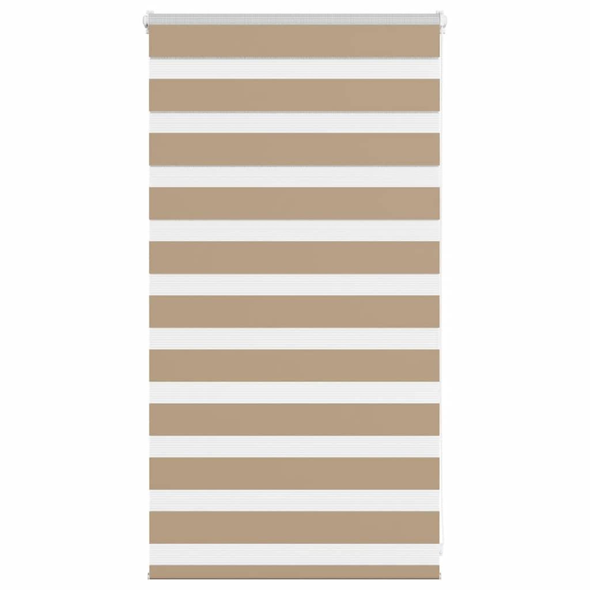 VIDAXL Store zebre marron sable largeur du tissu 70,9 cm polyester