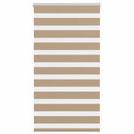 VIDAXL Store zebre marron sable largeur du tissu 70,9 cm polyester