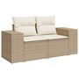 Voir la diapositive 5 : VIDAXL Salon de jardin avec coussins 8 pcs beige resine tressee acacia