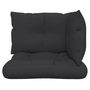 Voir la diapositive 4 : VIDAXL Coussins de palette lot de 3 noir tissu