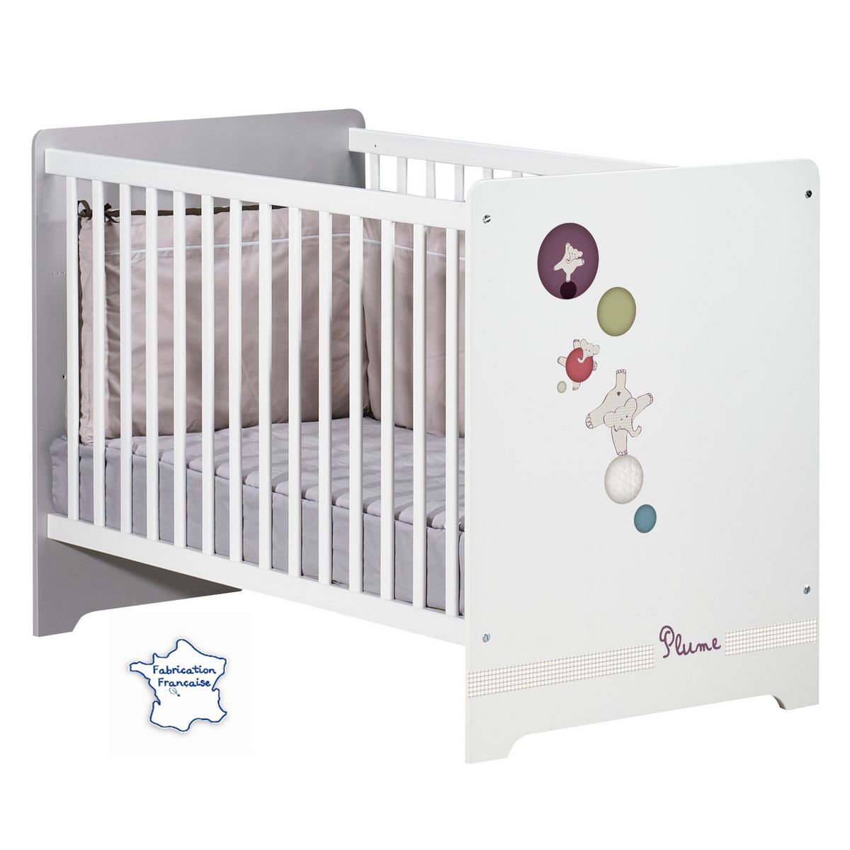 SAUTHON BABY DECO Lit bébé à barreaux BULLE